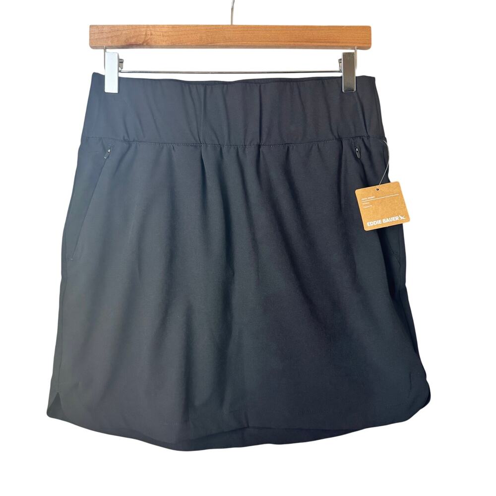 New Eddie Bauer Black Trail Skort Tennis Golf Pickleball Athletic Performance